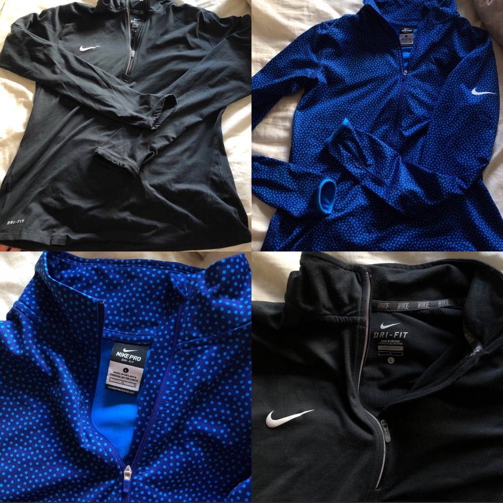 Nike dri-fit athletic pullover jackets NWOT